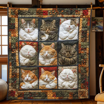 Sleepy Head Cats WN2108030CL Quilt