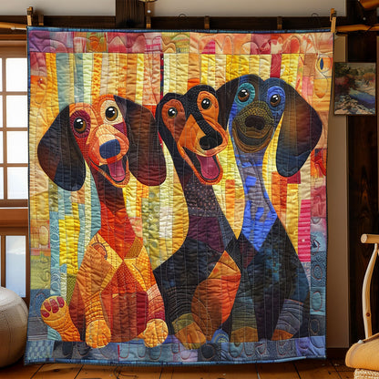 Smiling Dachshund WN2208060CL Quilt