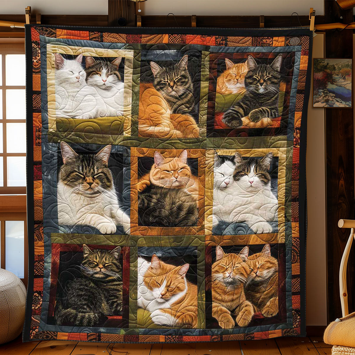 Snoozy Cats WN1508039CL Quilt