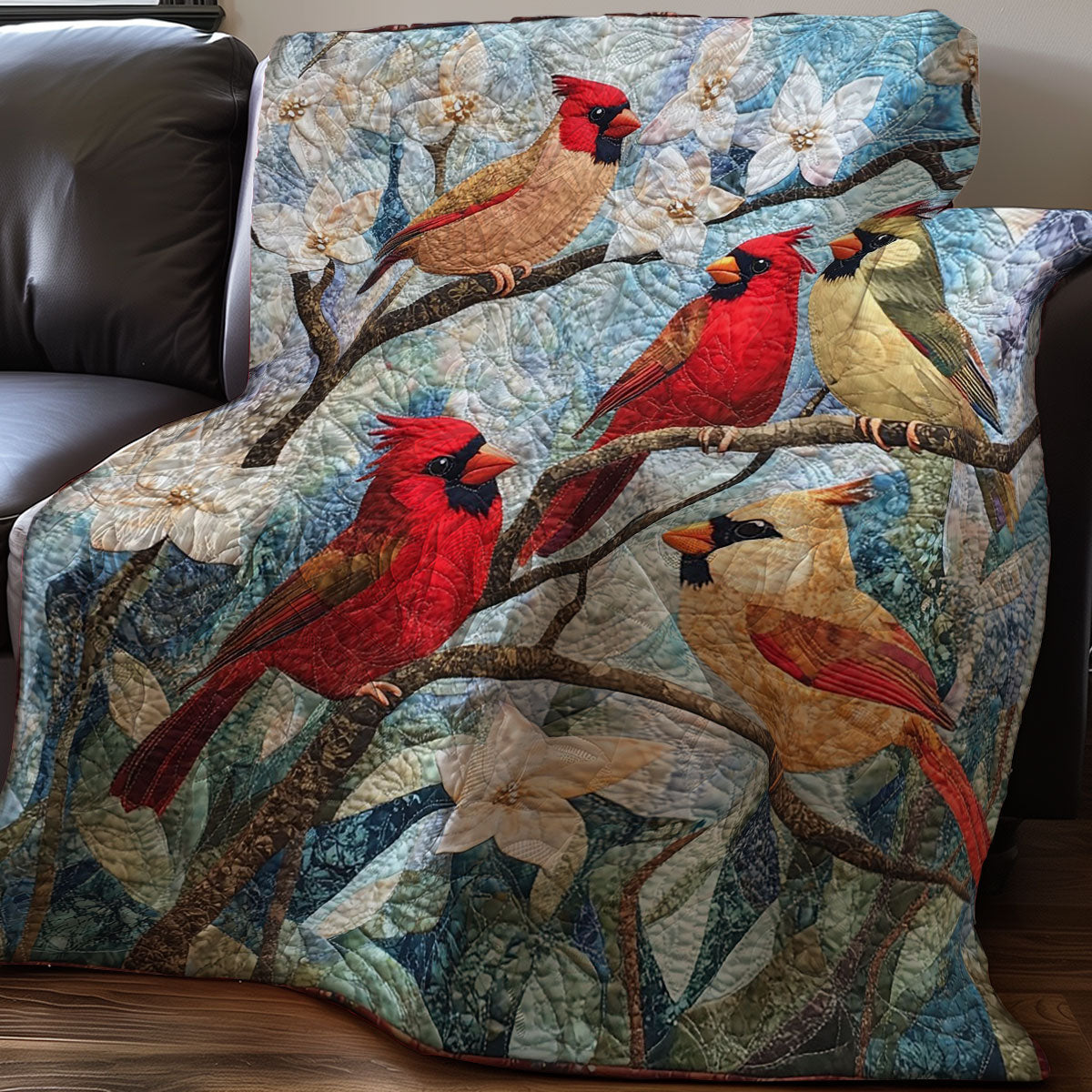 Spring Cardinals WM3107001CL Quilt