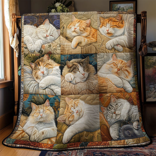 Spring Sleeping Cats WM1908007CL Quilt