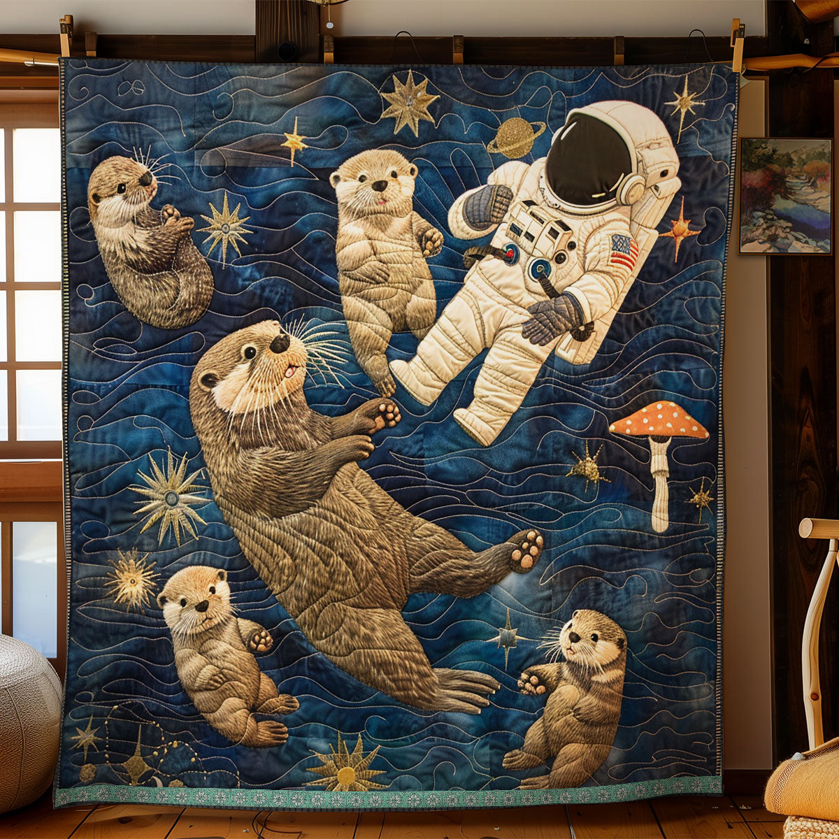 Starry Otter Expedition WN0909062CL Quilt