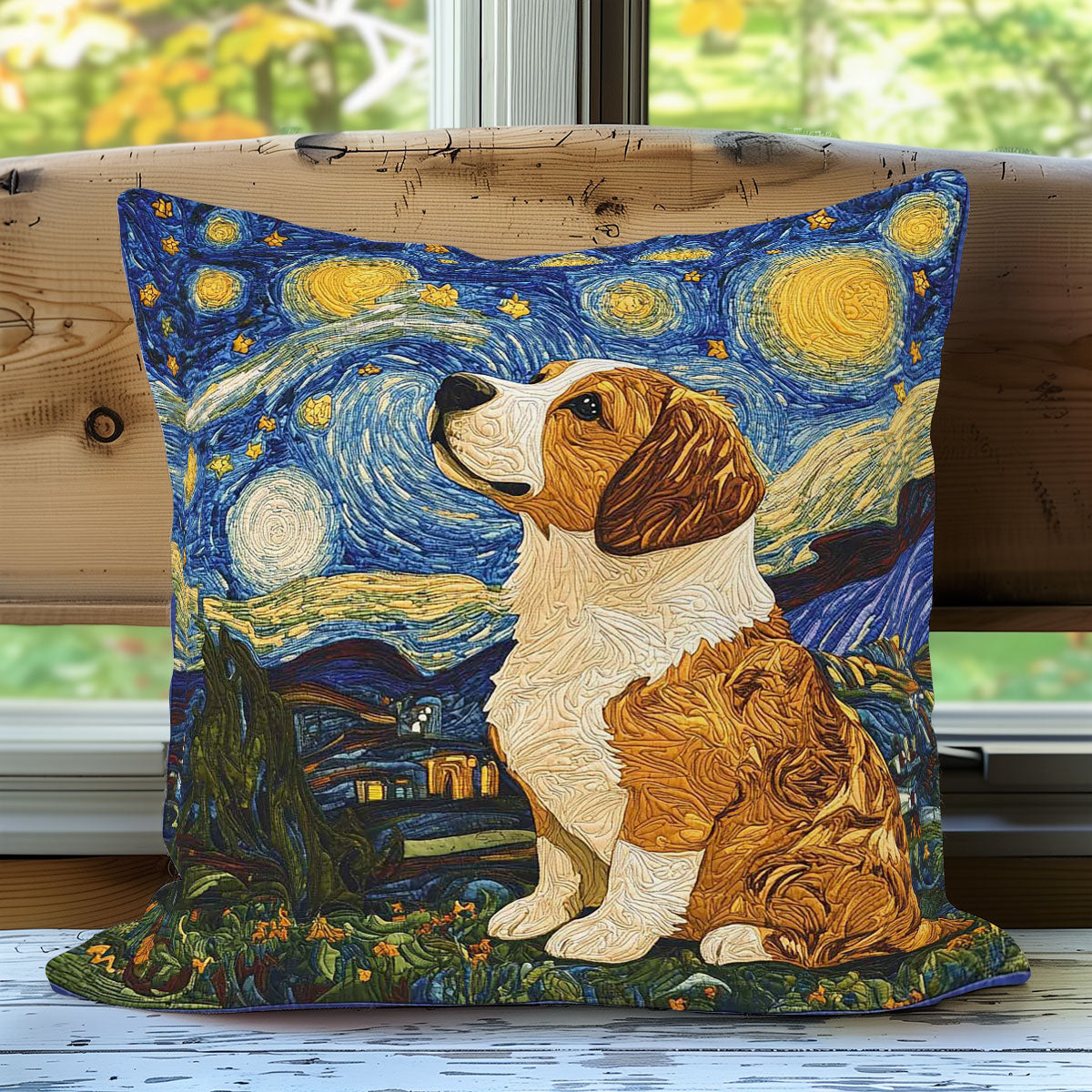 Starry Sky And Puppy WN0208095CL Quilt Pillow Case