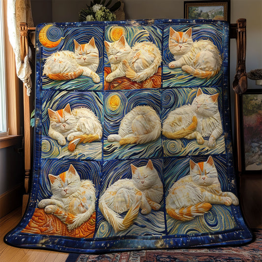 Starry Sleep Cat WM2608002CL Quilt