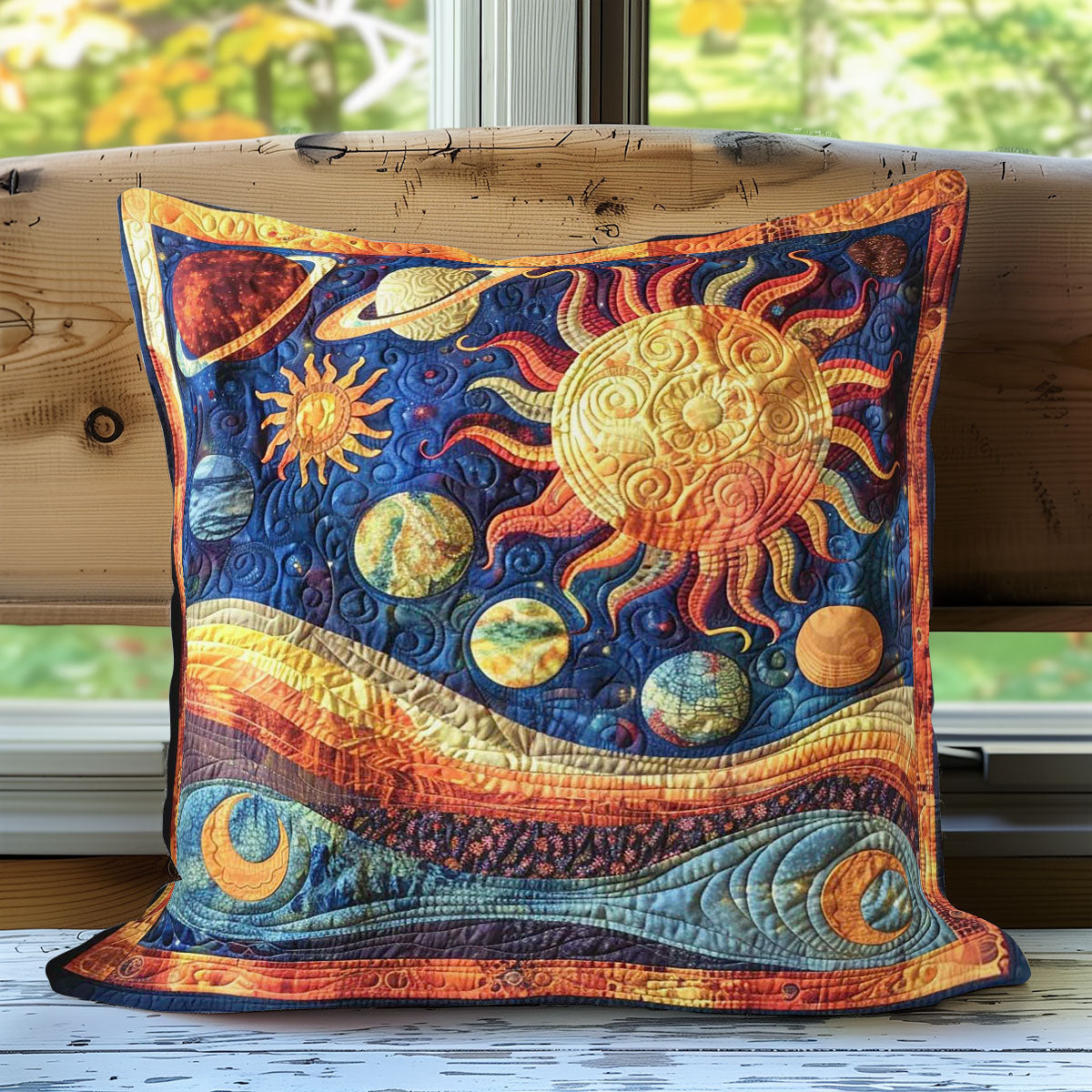 Stellar Sun & Asteroids WN1604060CL Quilt Pillow Case