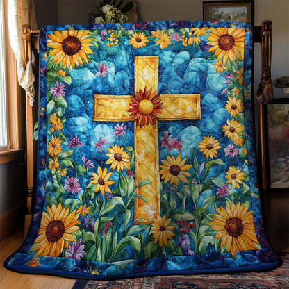 Sunflower Cross WM2008037CL Quilt