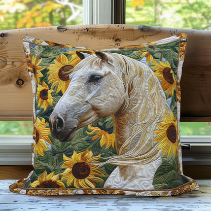 Sunflower Meadow Horse WN3007087CL Quilt Pillow Case