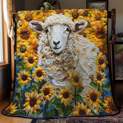 Sunflowers Sheep WM2308069CL Quilt