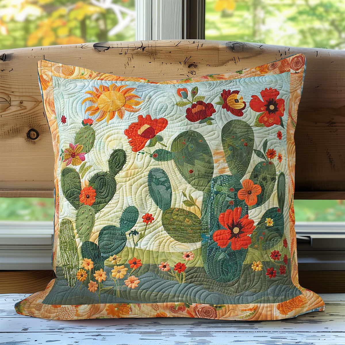 Sunny Cactus Embrace WN2607068CL Quilt Pillow Case