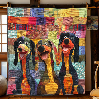 Sunny Dachshund WN2208067CL Quilt