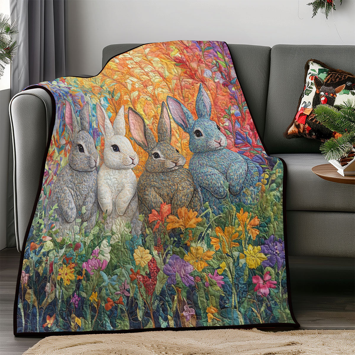 Sunny Rabbits WM0208042CL Quilt