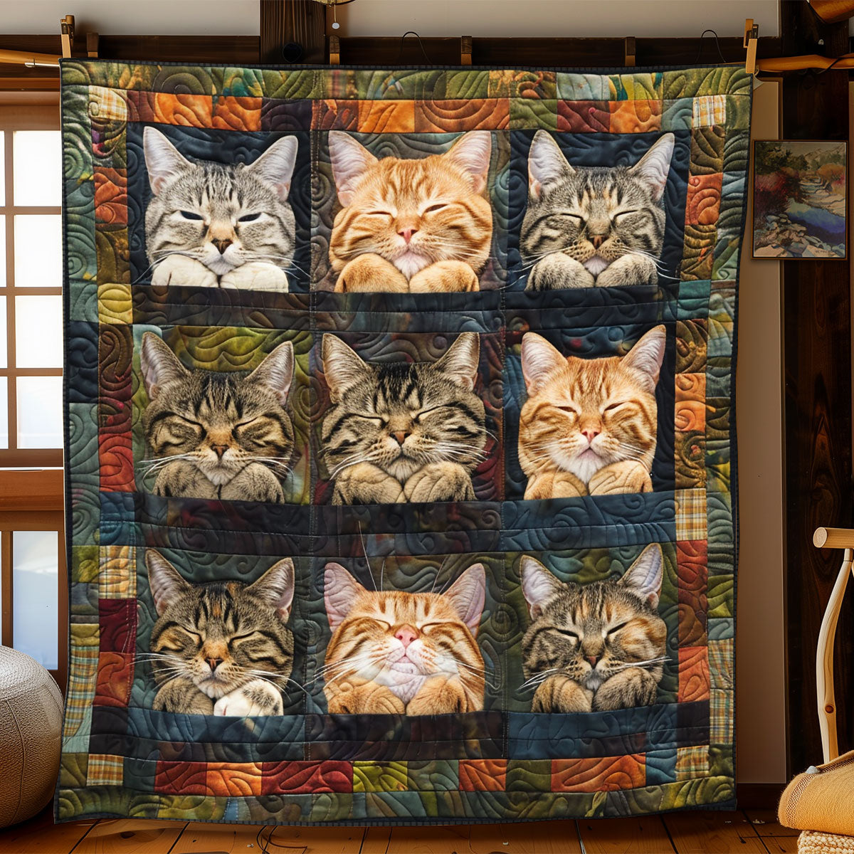 Sweet Cats Wrap WN2208016CL Quilt