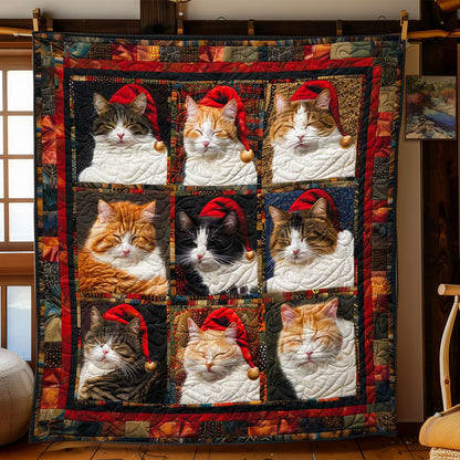 Sweet Christmas Cats WN1508111CL Quilt