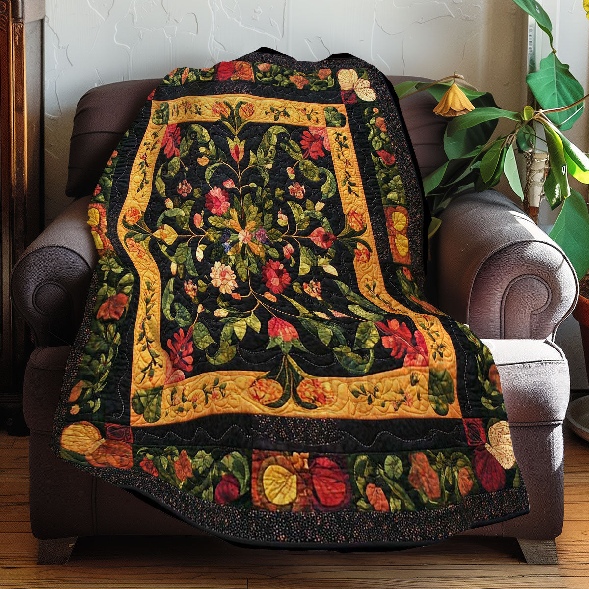 Symmetrical Flowers WN0308019CL Quilt