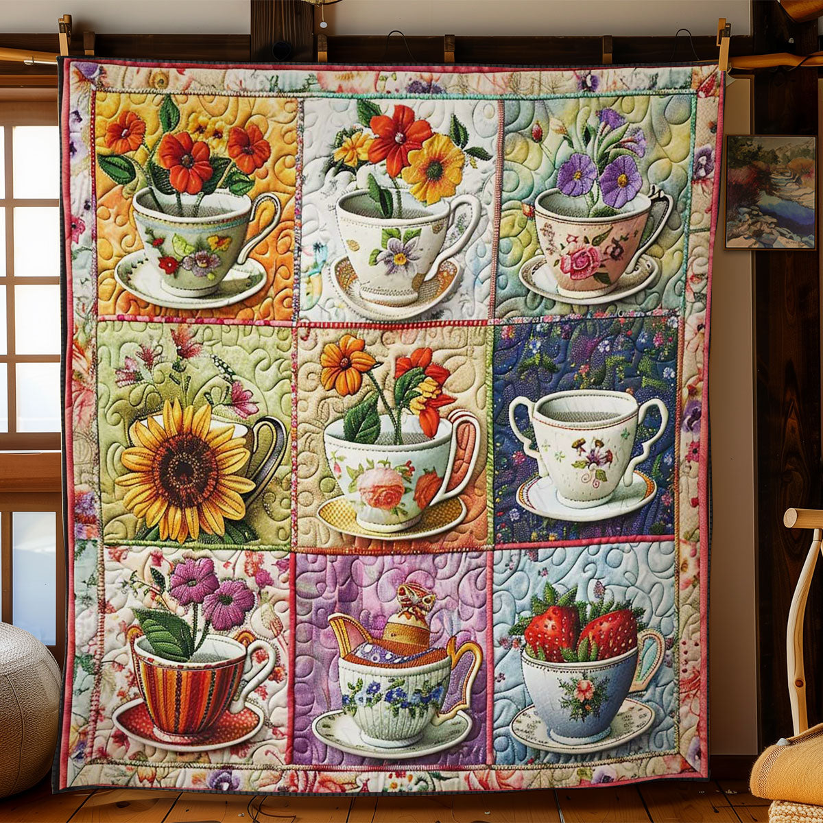 Tea Garden Elegance WN2708012CL Quilt