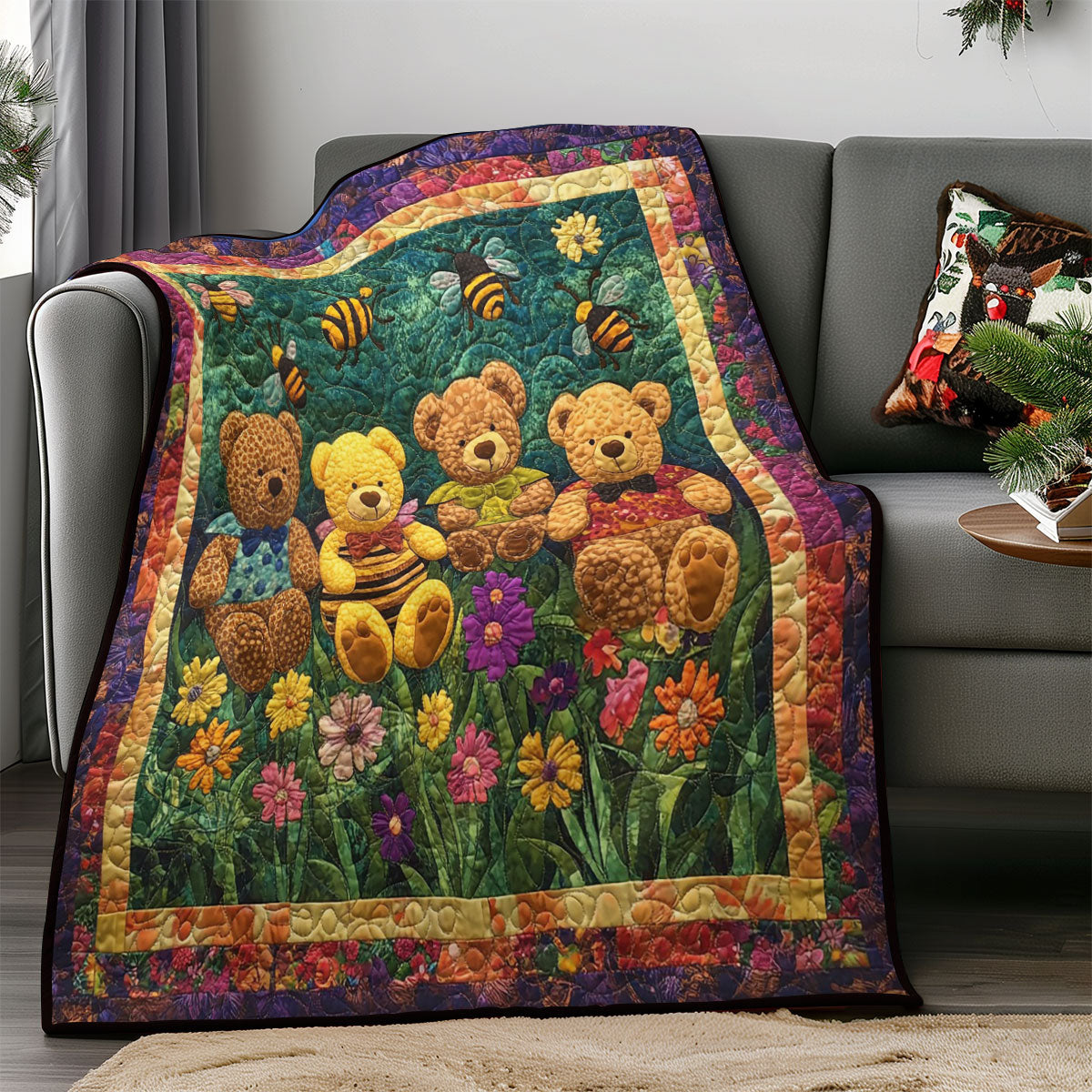 Teddy Bear Family WM0508001CL Quilt