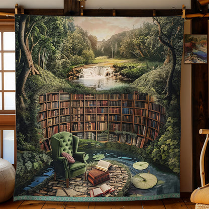 Tranquil Riverside Library WN0909110CL Quilt