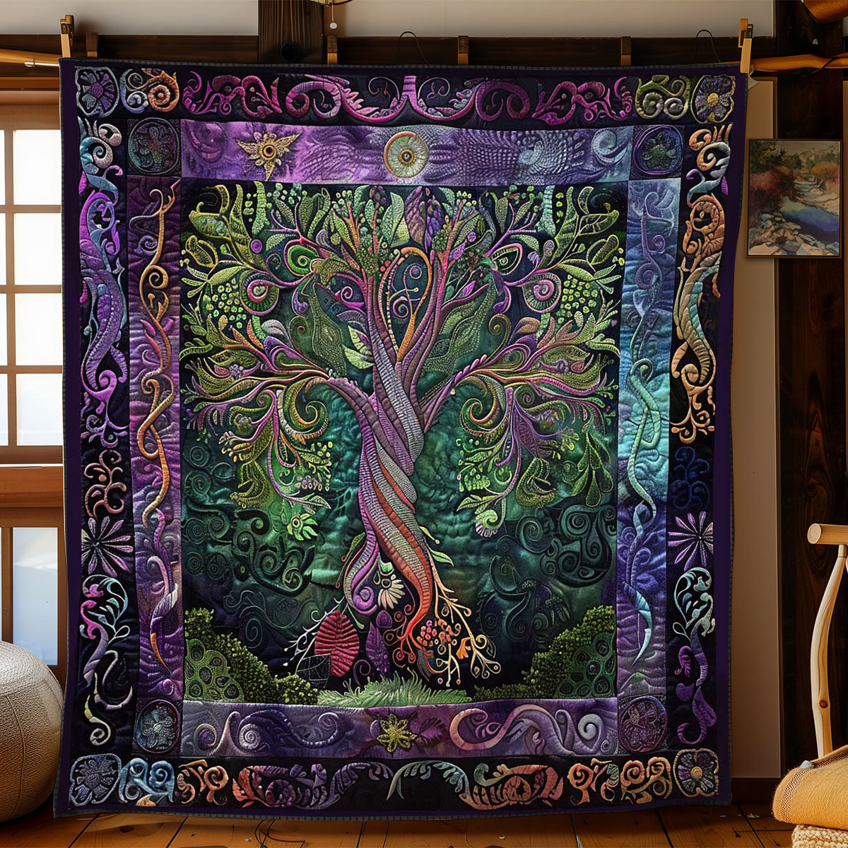 Tree Of Sacred Growth WN2408160CL Quilt