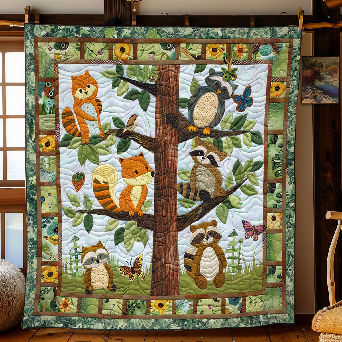 Treehouse Tails WN2208109CL Quilt