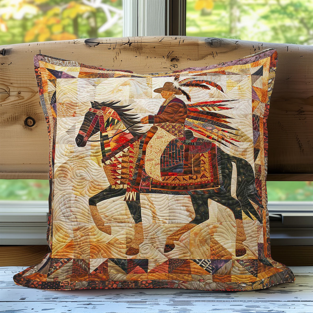 Tribal Horse Trails WN3007092CL Quilt Pillow Case