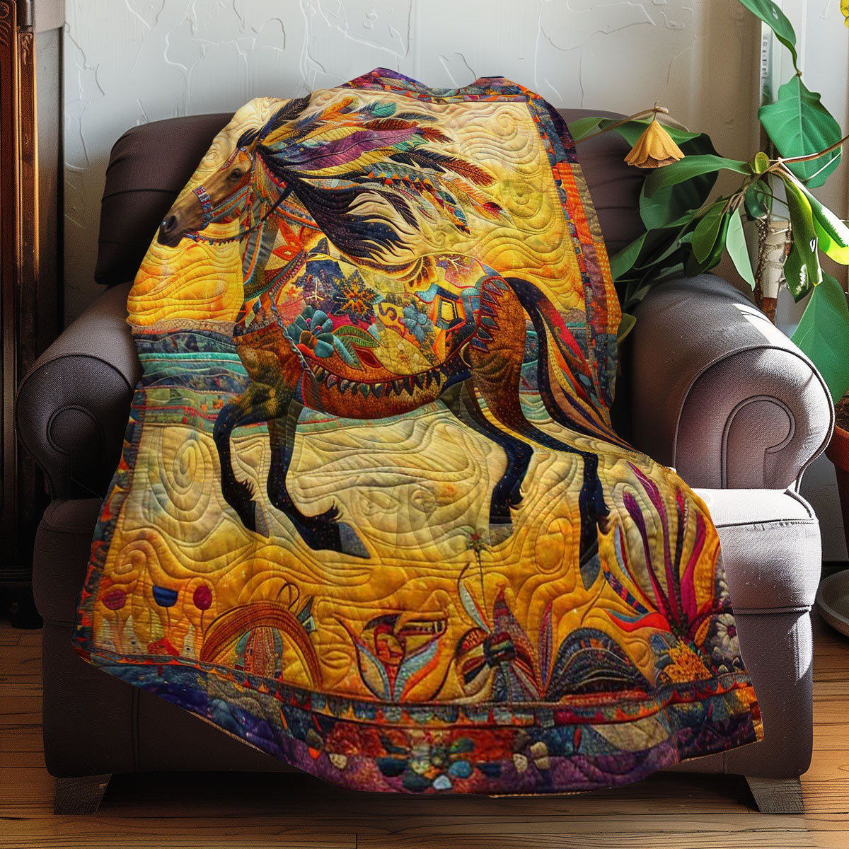 Tribal Horsemen WN3007034CL Quilt