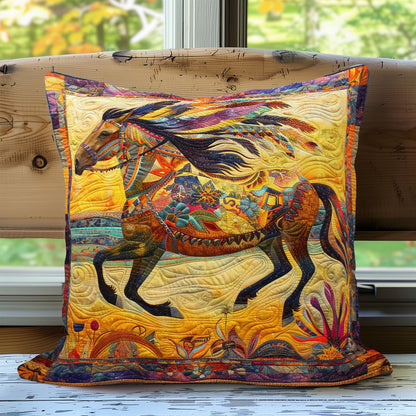 Tribal Horsemen WN3007093CL Quilt Pillow Case