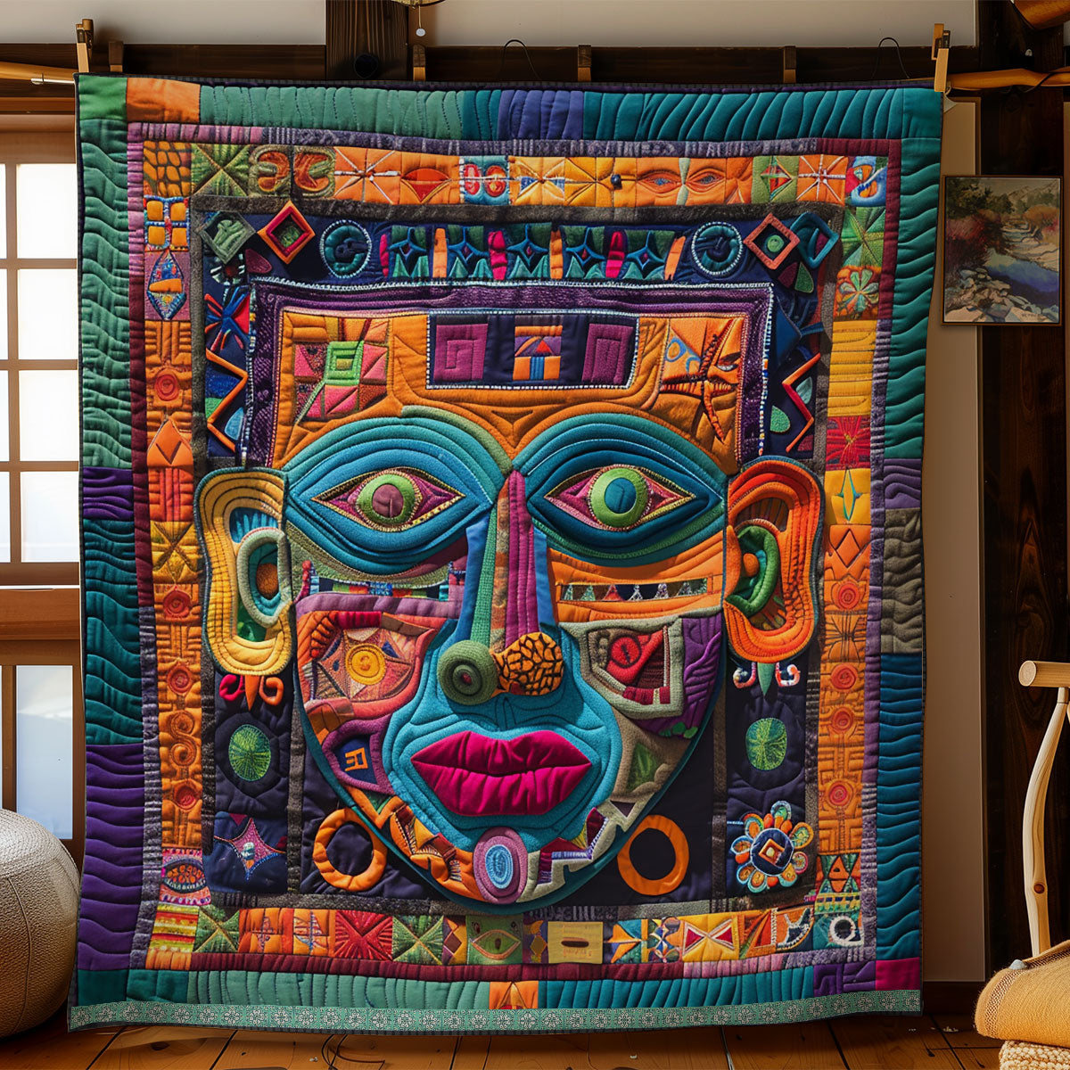 Tribal Mystic Mask WN1709048CL Quilt