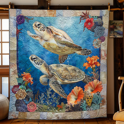 Tropical Turtle Waves WN1008027CL Quilt