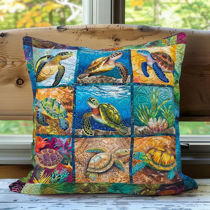 Turtle Haven WN2607070CL Quilt Pillow Case