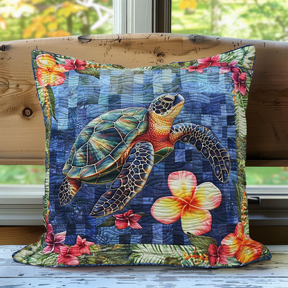 Turtle Tide Blossoms WN3007094CL Quilt Pillow Case