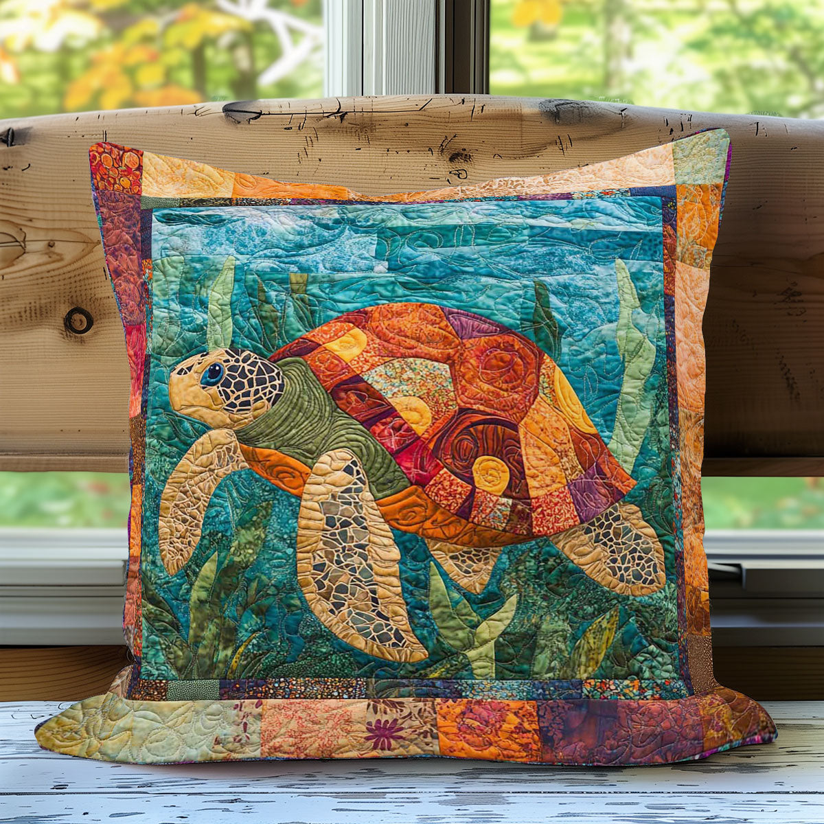 Turtle and Sea WN0108024CL Quilt Pillow Case