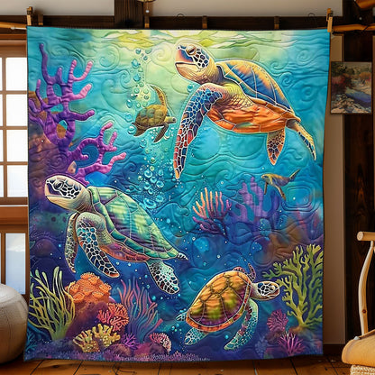 Turtle's Coral Cove WN2408122CL Quilt