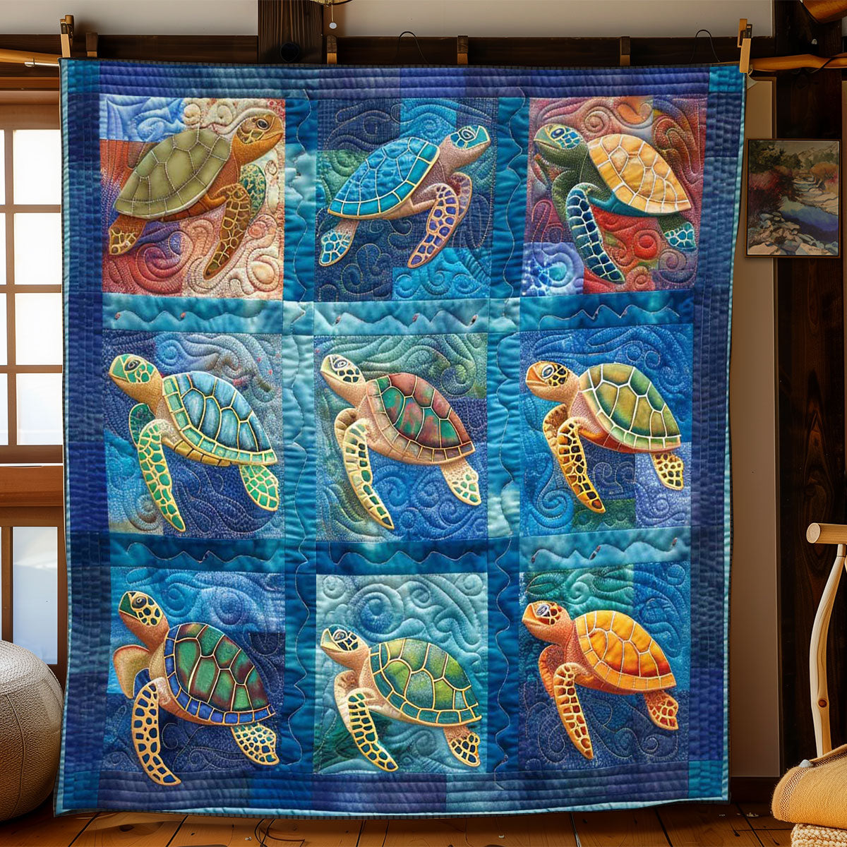 Turtle's Marine Wonderland WN2408106CL Quilt