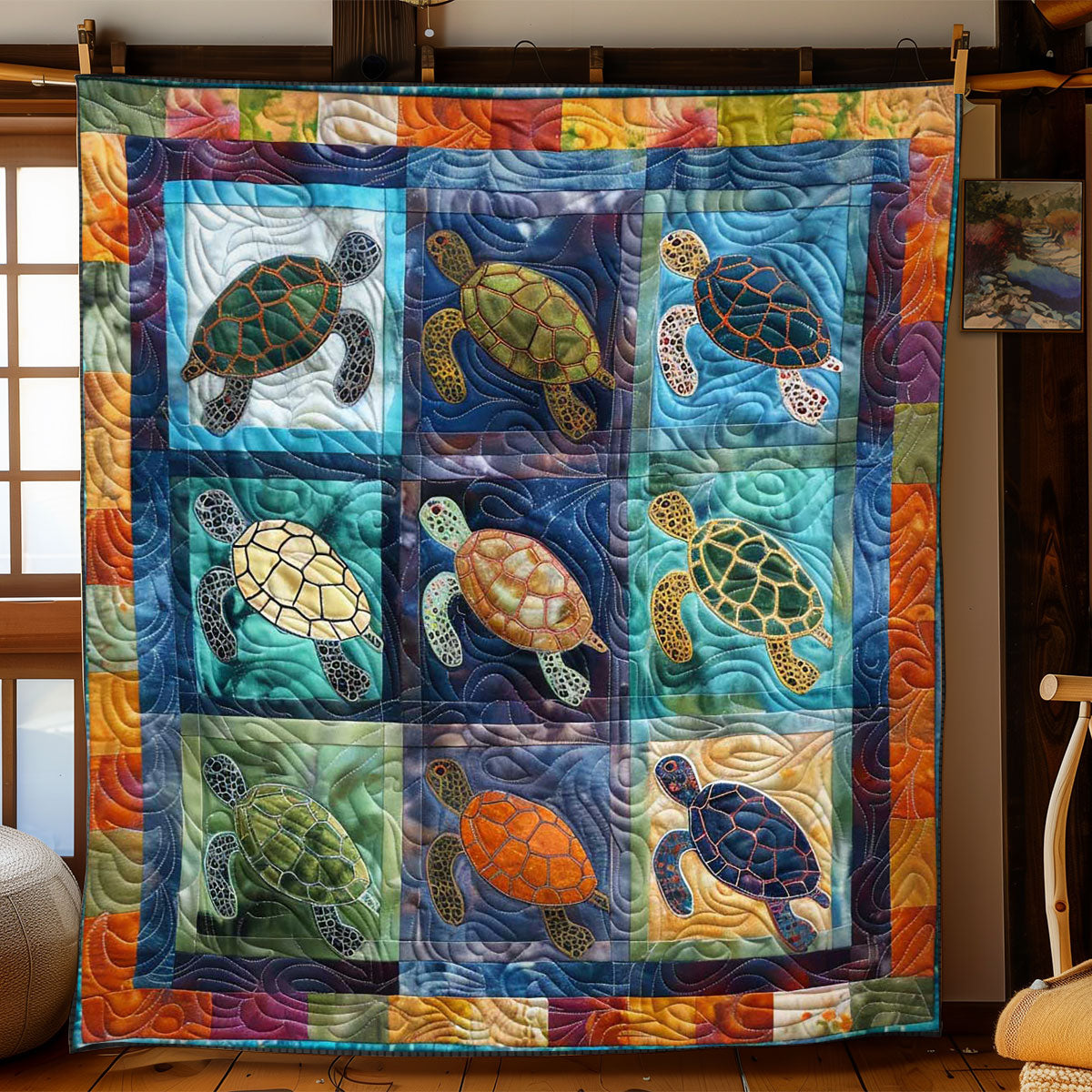 Turtle's Seaside Haven WN2408107CL Quilt