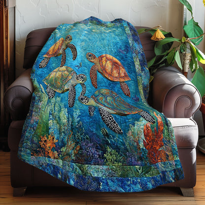 Turtles Explore The Ocean WN0508011CL Quilt