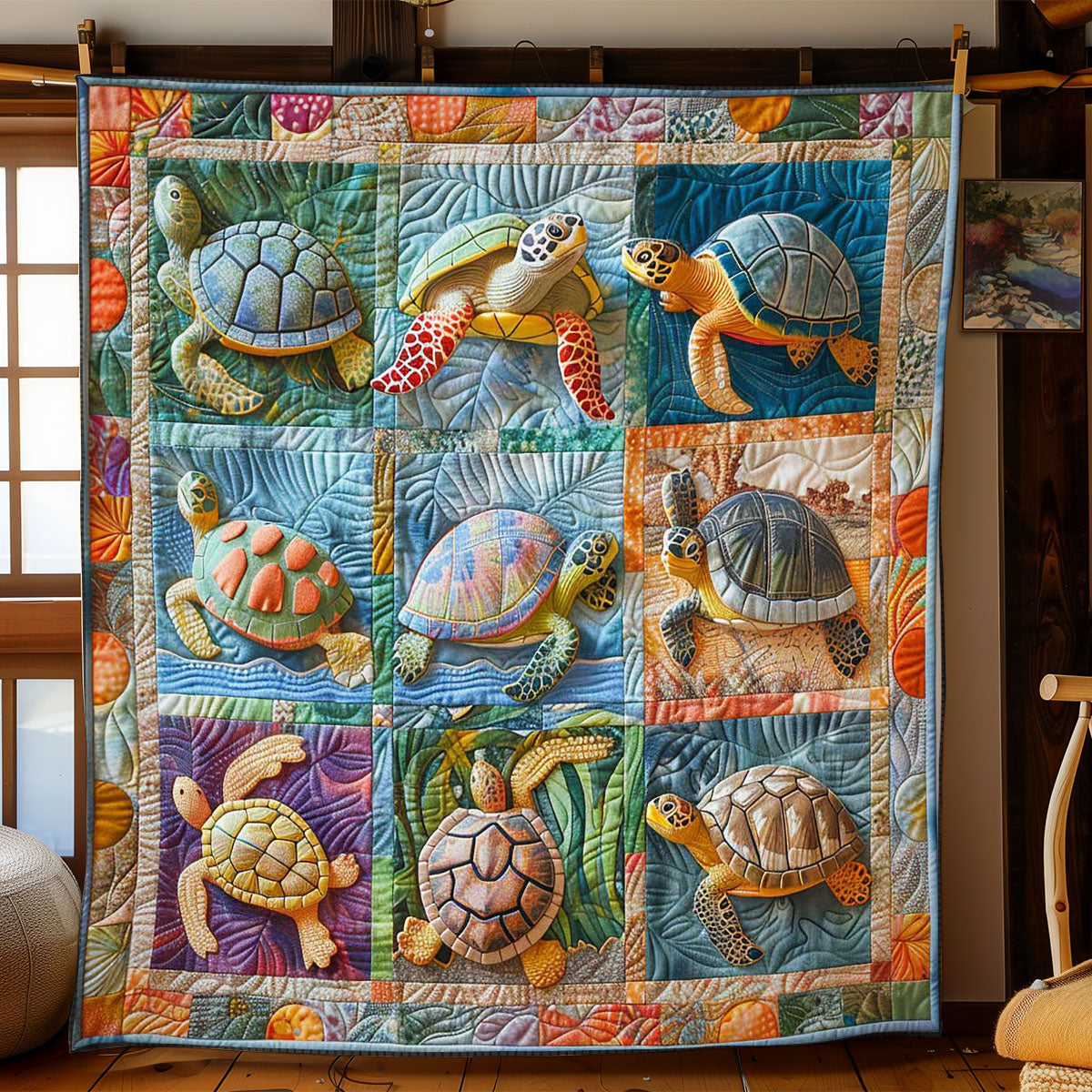 Turtles' Dreamland WN2408058CL Quilt