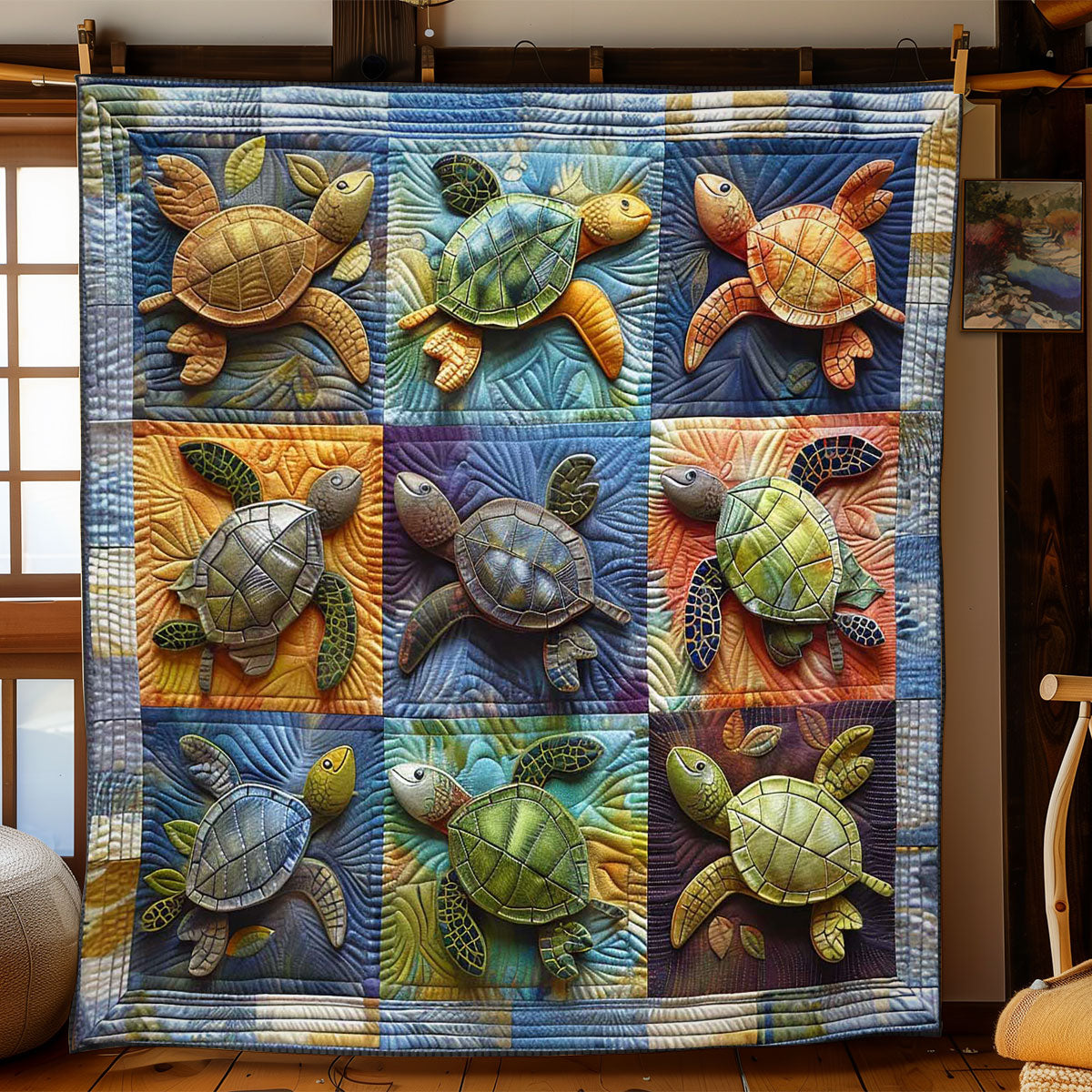 Turtles' Gentle Journey WN2408057CL Quilt