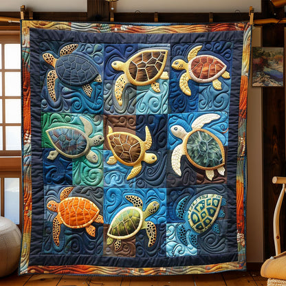 Turtles' Peaceful Sea WN2408069CL Quilt