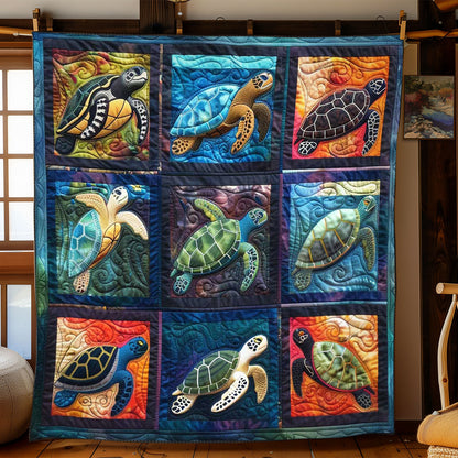 Turtles' Tranquil Sanctuary WN2408067CL Quilt