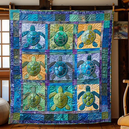 Turtles' Tropical Paradise WN2408059CL Quilt