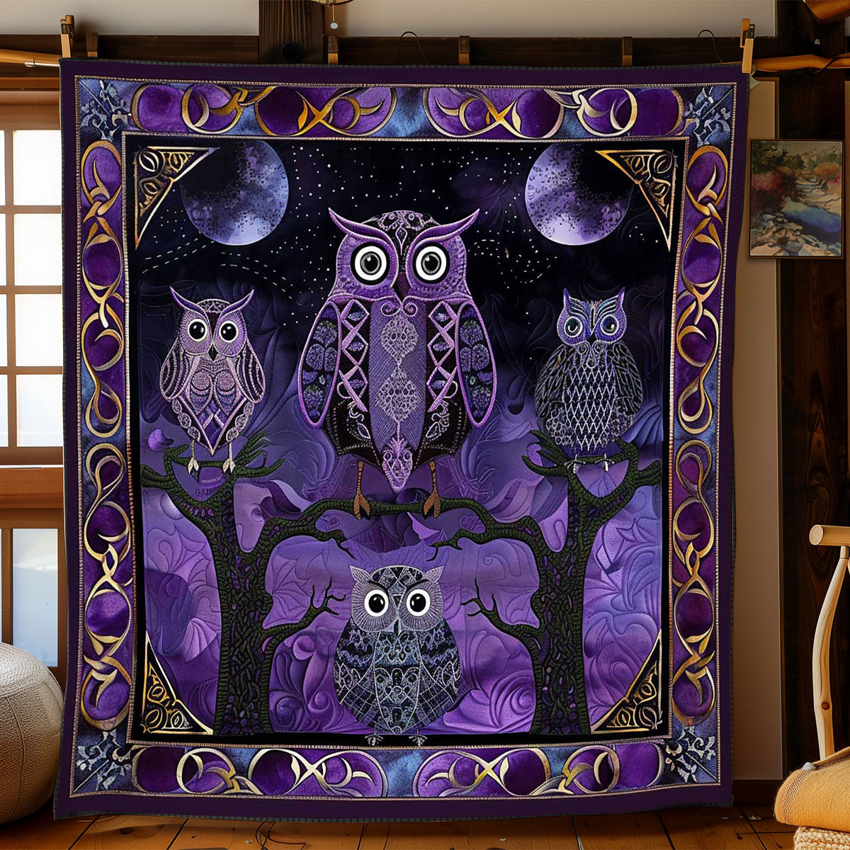 Twilight Owl's Call WN2408154CL Quilt