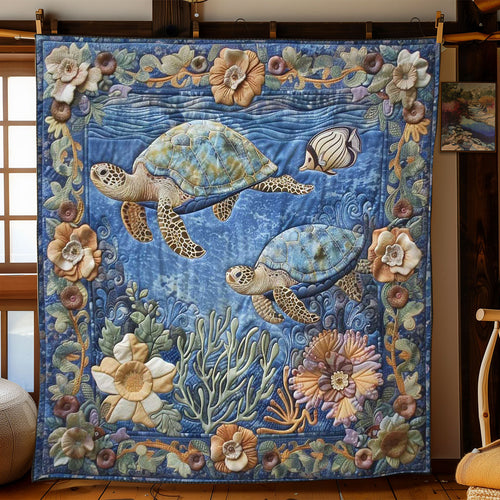 Underwater Turtle WN1008016CL Quilt