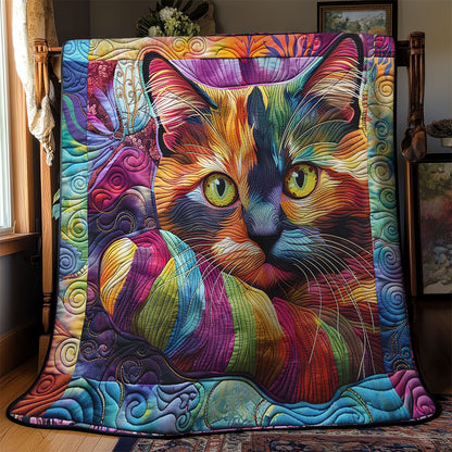 Vibrant Cat And Soft Yarn WM2108031CL Quilt