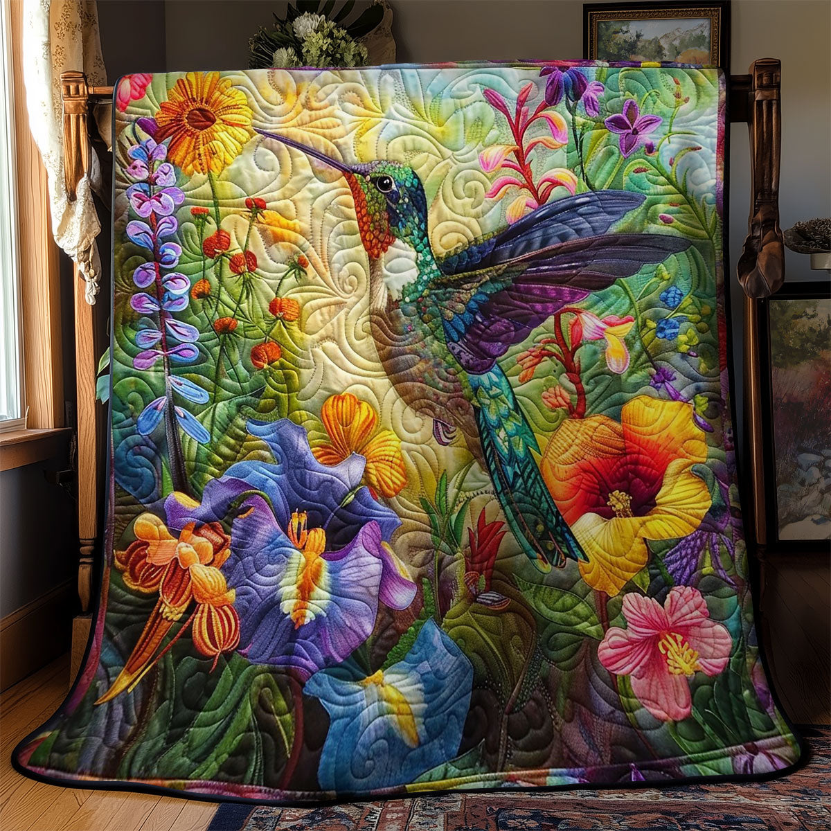 Vibrant Hummingbirds WM2308067CL Quilt