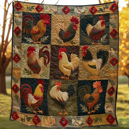 Vintage Chicken SR1608038CL Quilt