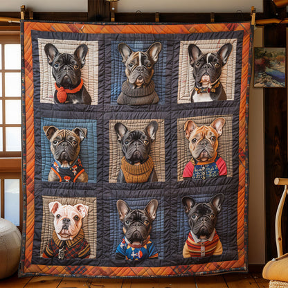 Vintage French Bulldog SR2008057CL Quilt