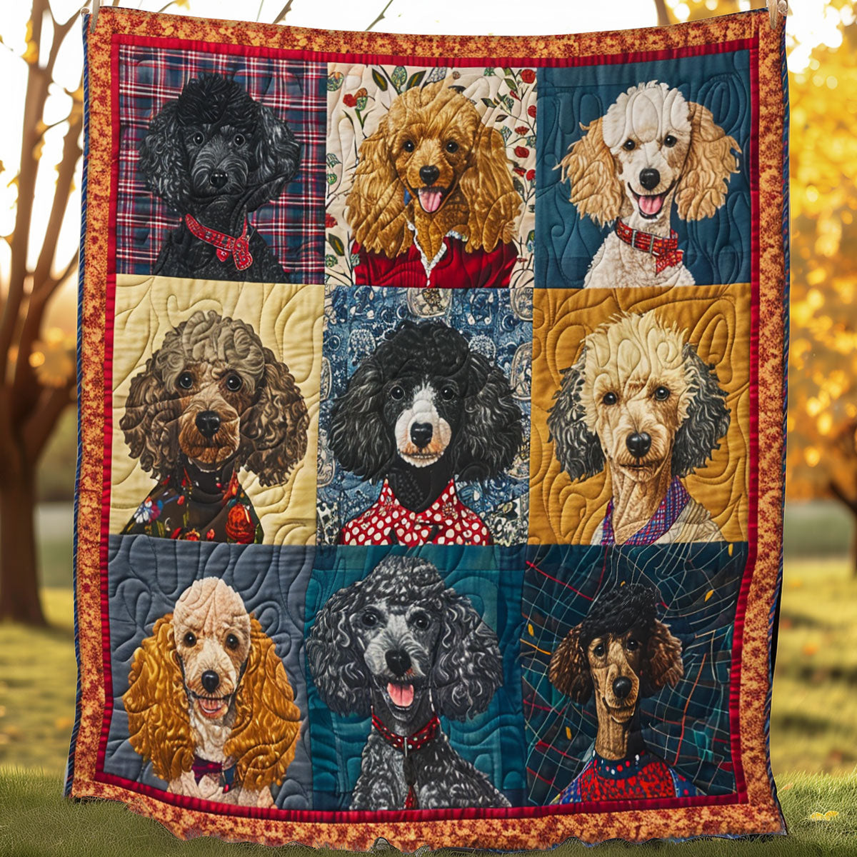 Vintage Poodle SR1008007CL Quilt