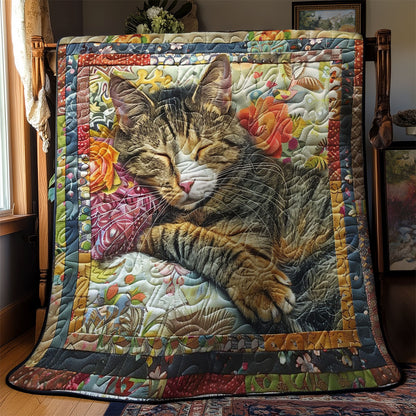 Vintage Sleeping Cat WM2808008CL Quilt