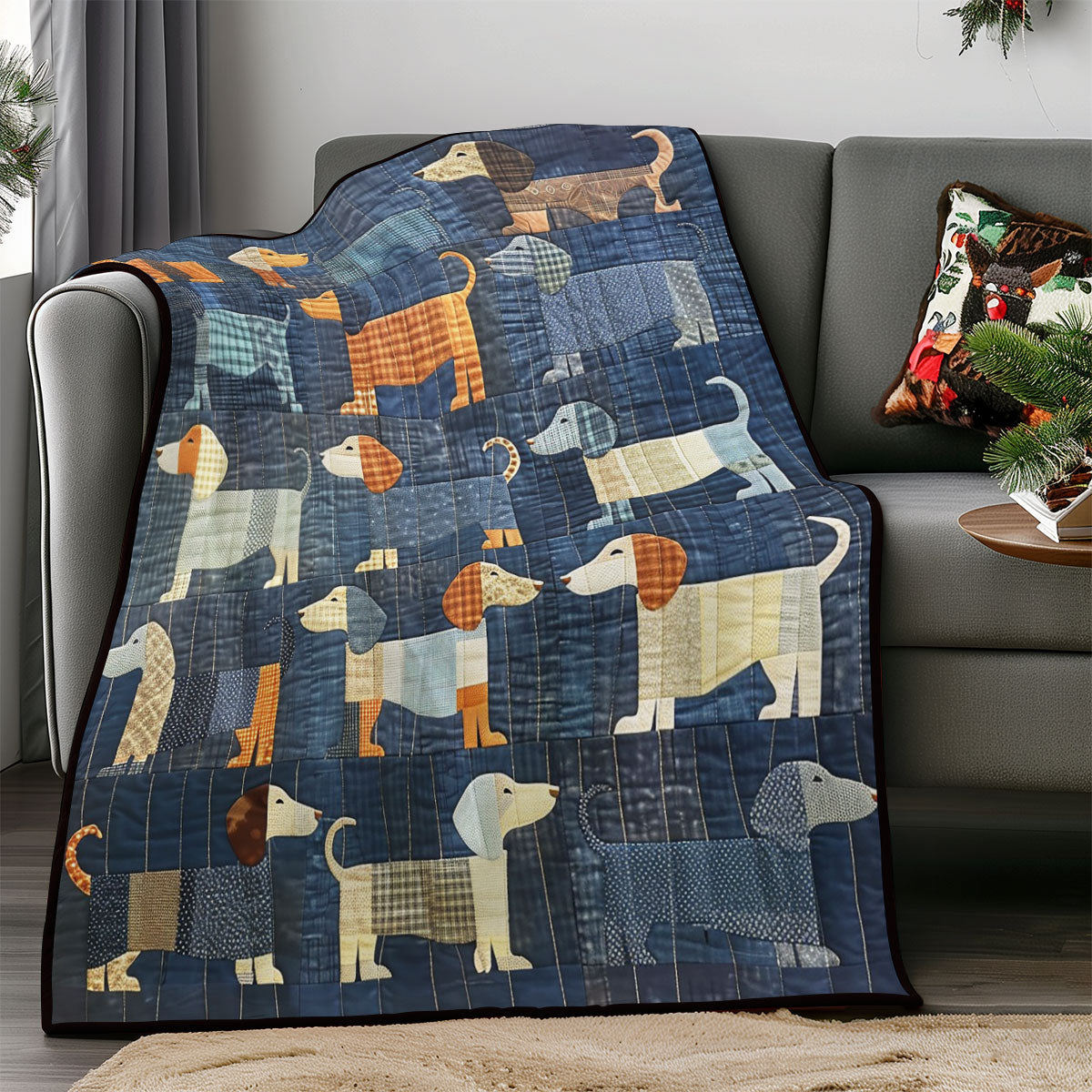 Walking Dogs WM0608014CL Quilt