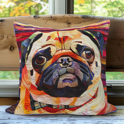 Warm Pugs WN2907093CL Quilt Pillow Case